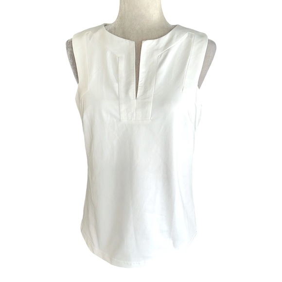 Gretchen Scott White Built-in Bra Tank Top - S - Picture 3 of 12